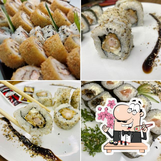 Prove diversas opções de sushi