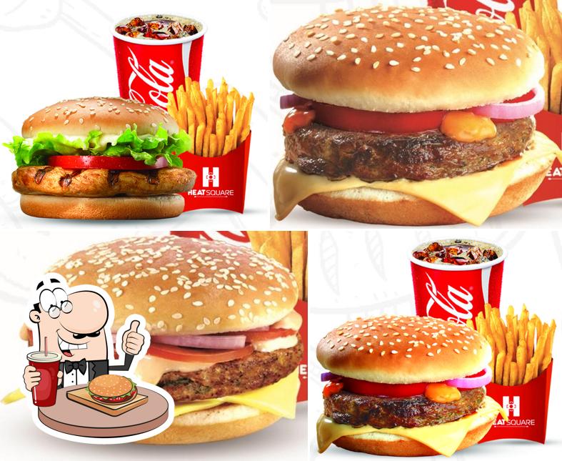 Try out a burger at Heatsquare Restaurant Prozone