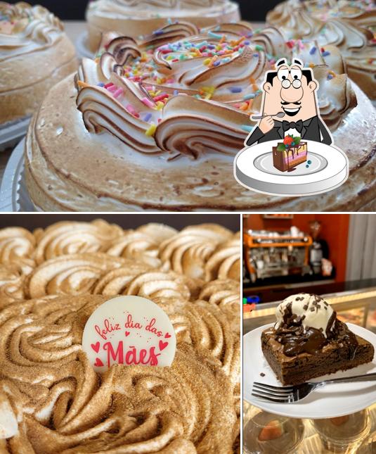 Bolo de chocolate em Panificadora e Confeitaria Vó Dite