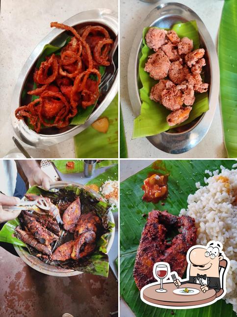 Food at Thimmappa Fish Hotel