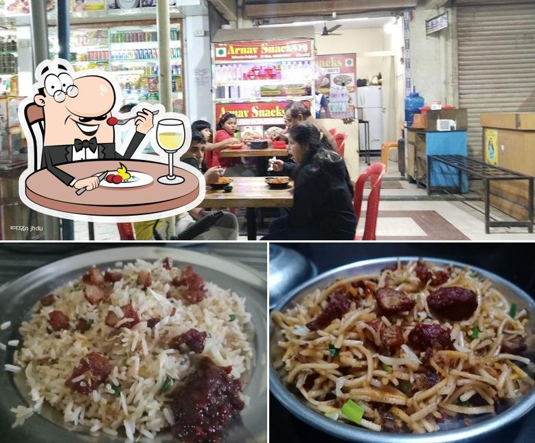 Arnav Snacks pure veg Chinese restaurant is distinguished by food and interior