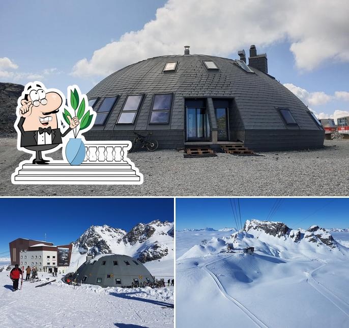 Guarda l'area esterna di Black Tap Craft Burgers & Beer - Verbier Col des Gentianes