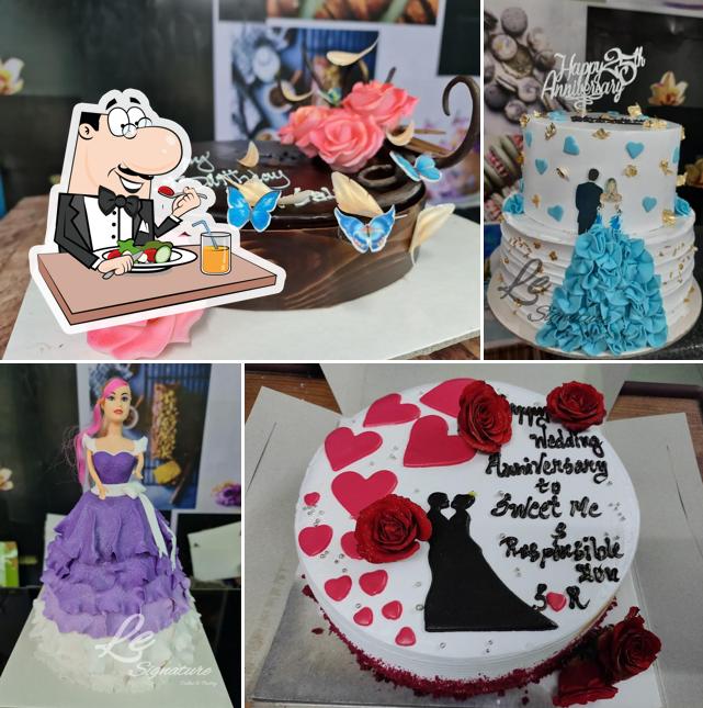 Food at Le Signature cake studio