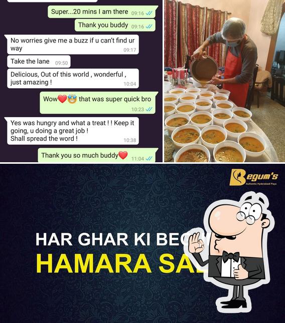 Here's a pic of Begum's Authentic Hyderabadi Kitchen [Freshly cooked on Order Cloud kitchen only online and takeaway