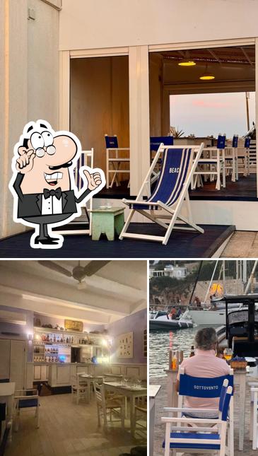 Gli interni di Cala di Sottovento