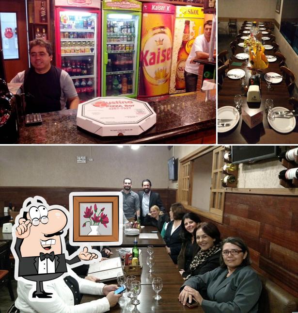 Veja imagens do interior do Justino Pizza Bar
