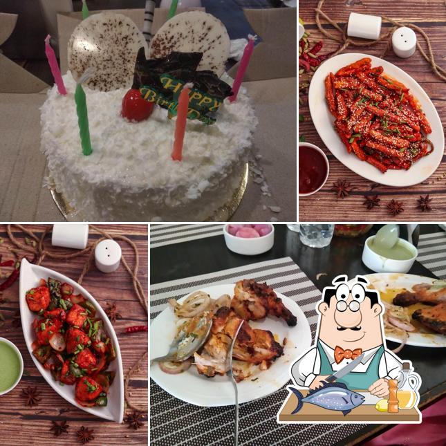 Grilled salmon at Rubaab Restaurant , Jagat Farm I Best Restaurant in Greater Noida