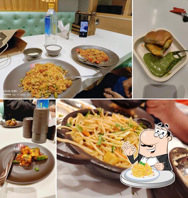 Spaghetti carbonara at Harilal's Sweets And Restaurant