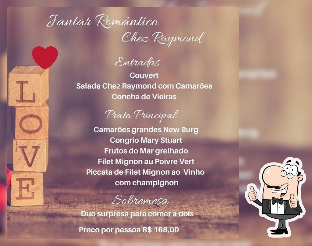 Aqui está a publicidade do Chez Raymond Restaurant - Cozinha Internacional e Frutos do Mar
