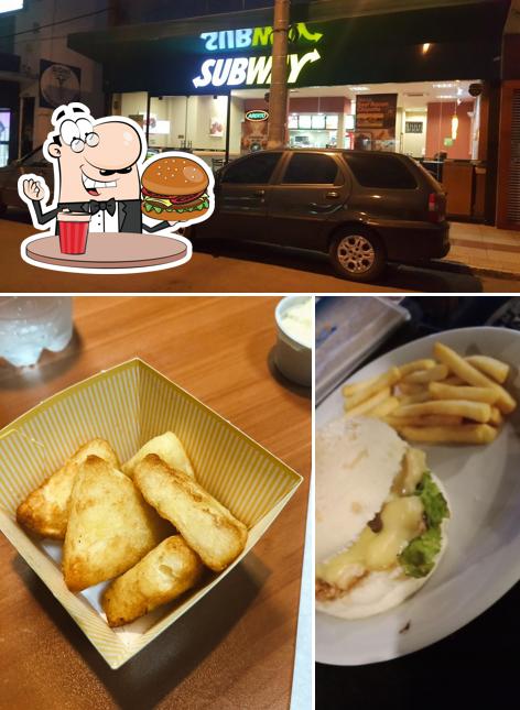 Hambúrguer em Subway