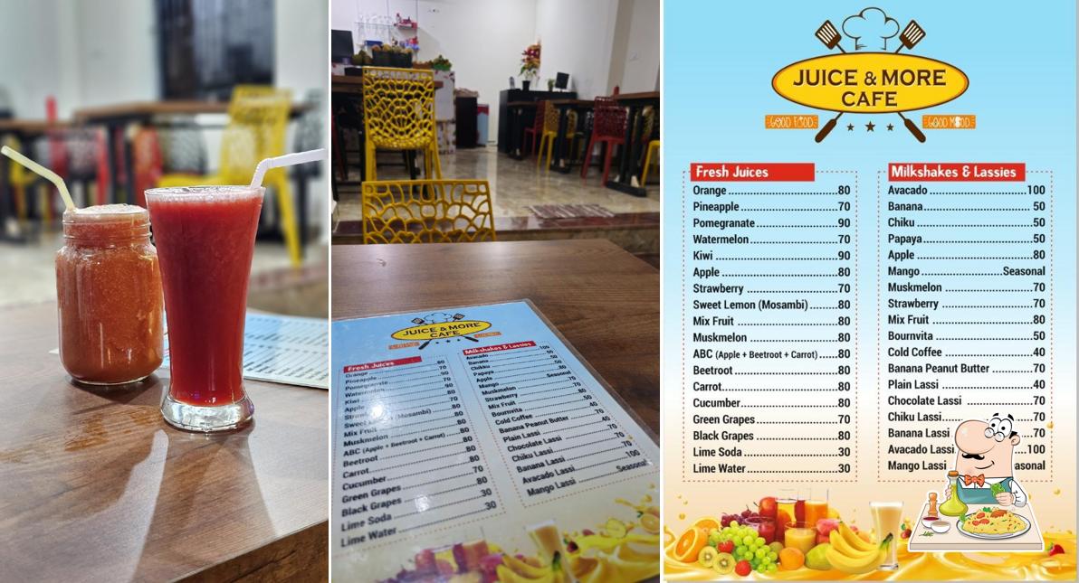 Food at Juice & More Cafe