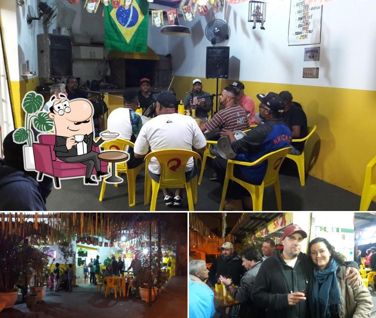 Esta é a ilustração ilustrando interior e balcão de bar no Bar Skina 319