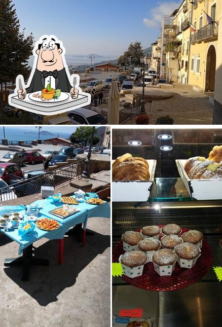 La cibo e esterno del ristorante