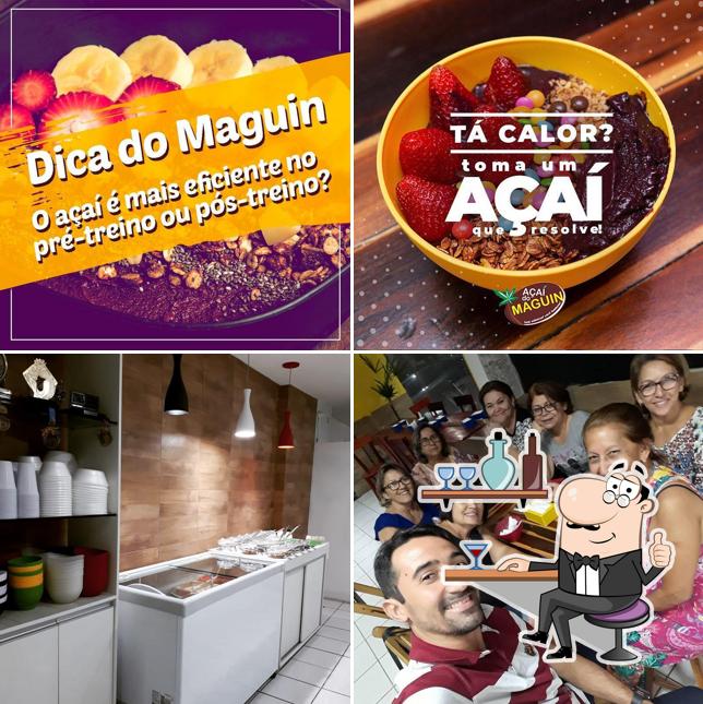 A foto da interior e comida no Açaí do Maguin - Açaí no José Walter