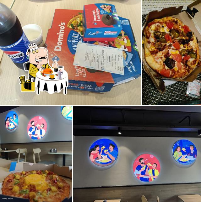 Food at Domino's pizza