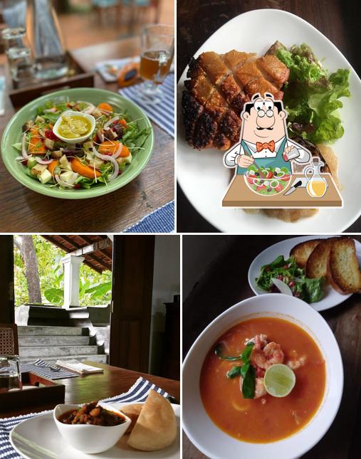 Greek salad at Whispering cafe and Store