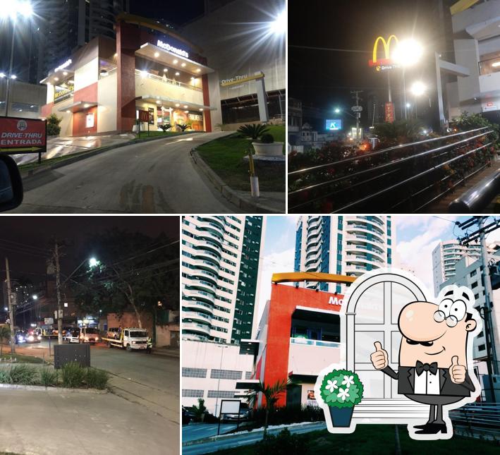 O exterior do McDonald's