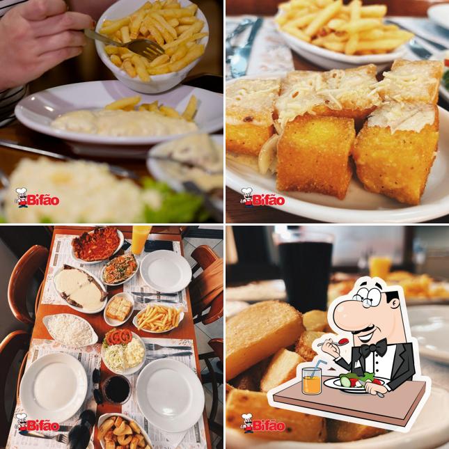 Platos en Restaurante O Bifão