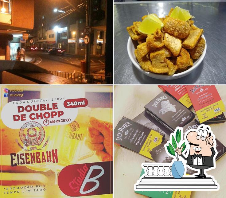 O exterior do Studio B Bar e Sanduicheria