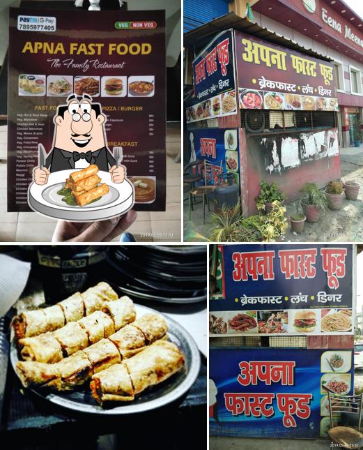 Spring rolls at Apna Fast Food
