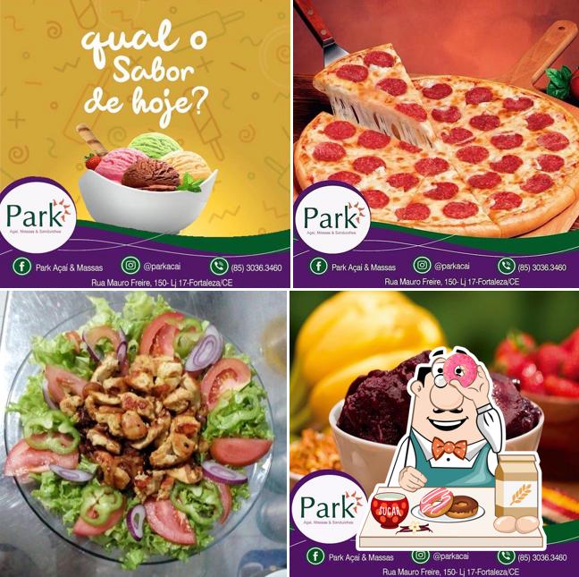 Park & Massas serve uma escolha de sobremesas