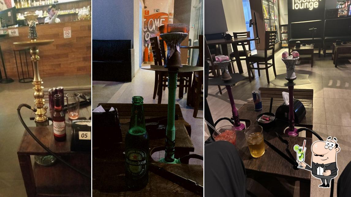 Desfrute de uma bebida no The Hookah Lounge Bar e Tabacaria