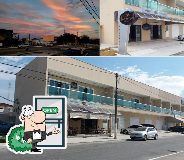 O exterior do Cafe Boutique