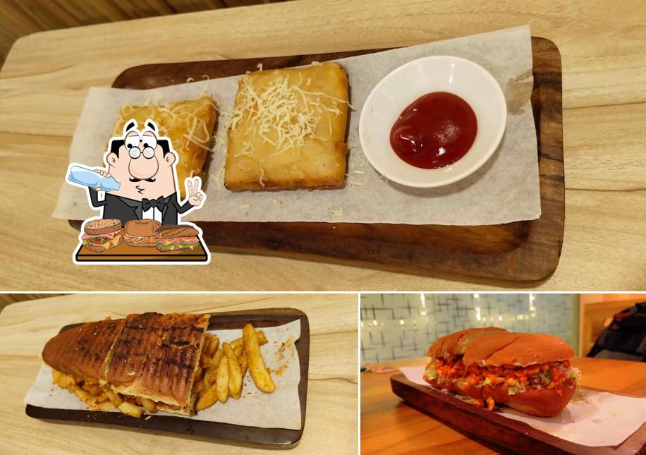 Lobster roll sandwich at Cafe Golden Hour