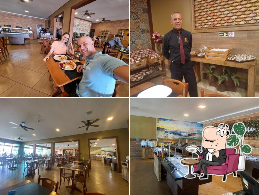 O interior do O Rei do Camarão