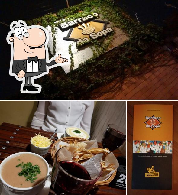 Veja imagens do interior do Restaurante Barraco da Sopa