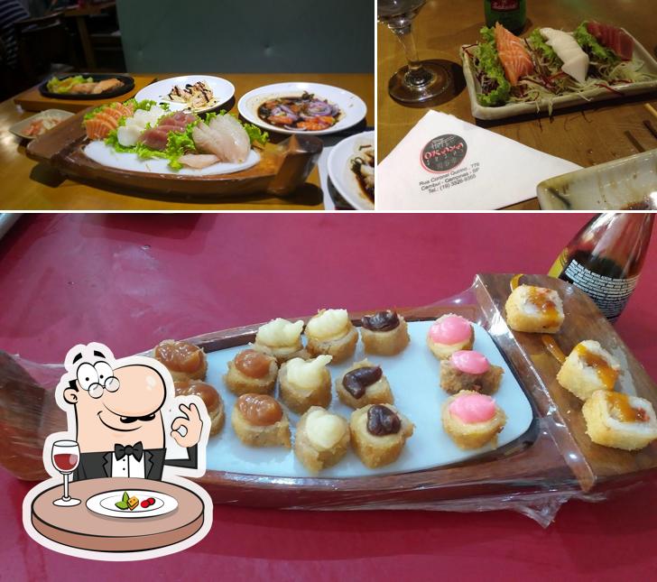 Platos en Okaya Sushi Campinas