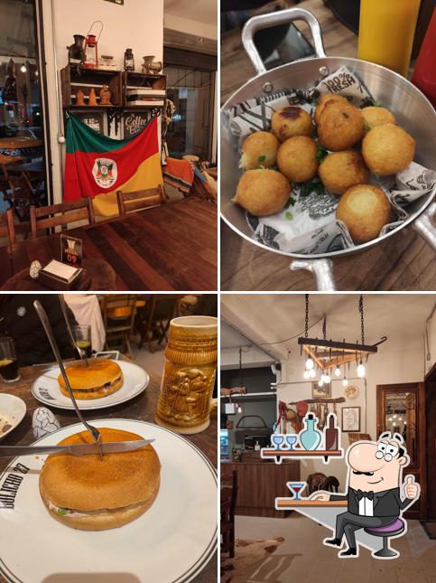 Sente em uma das mesas no Restaurante Bolicho 27 LTDA