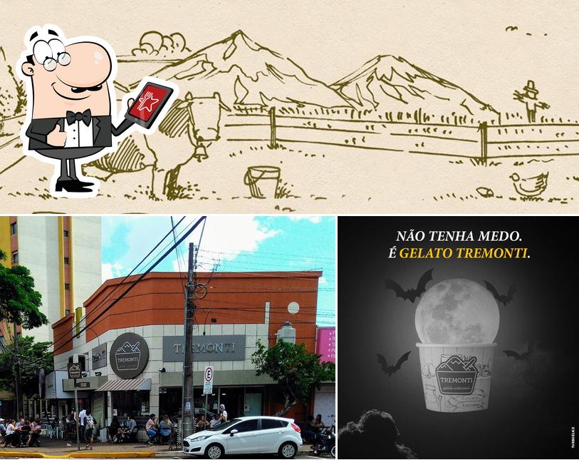 O exterior do TREMONTI GELATO ARTESANAL