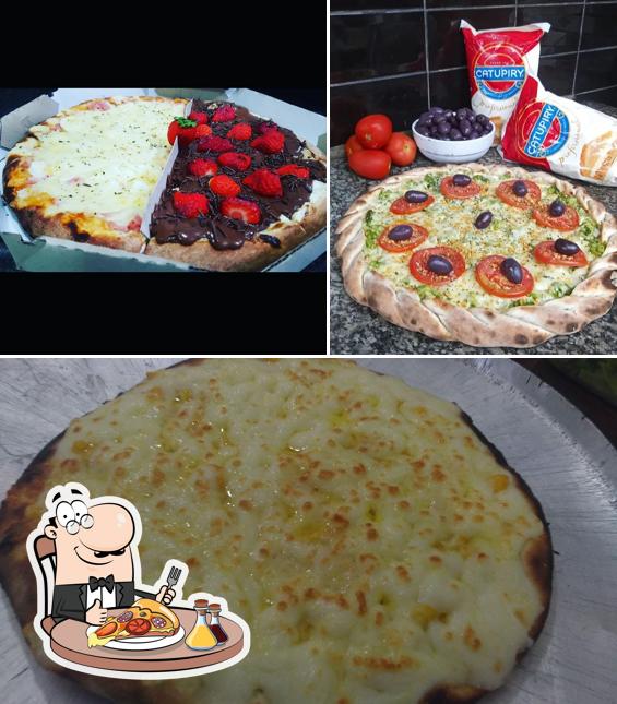 Escolha diferentes tipos de pizza