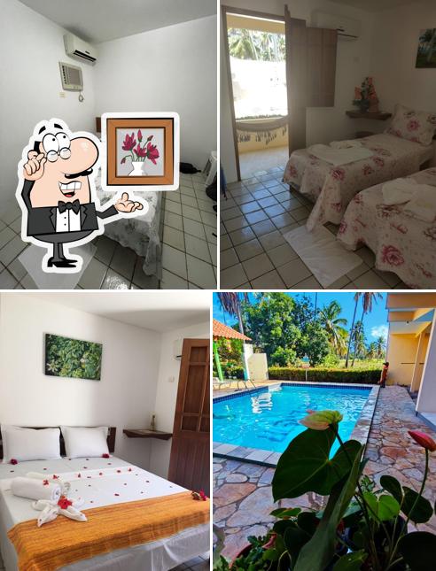 O interior do Pousada Lua Cheia