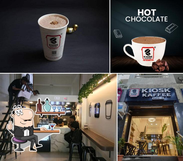 Among various things one can find interior and drink at KIOSK KAFFEE