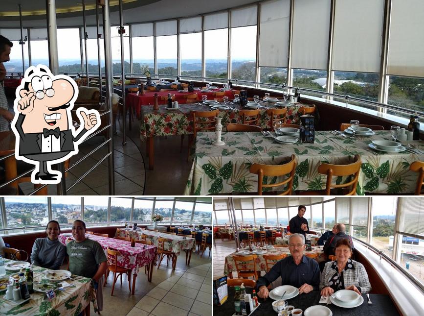 O interior do Mascaron Restaurante Giratório