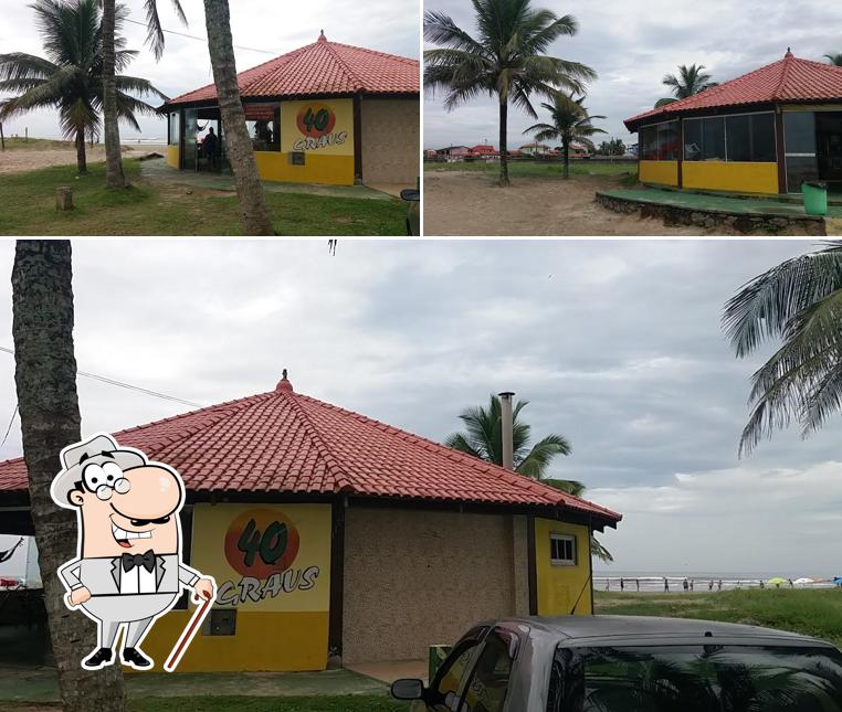 O exterior do Quiosque 40 Graus