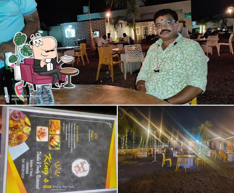 The interior of New KINGS DHABA AND RESTAURANT