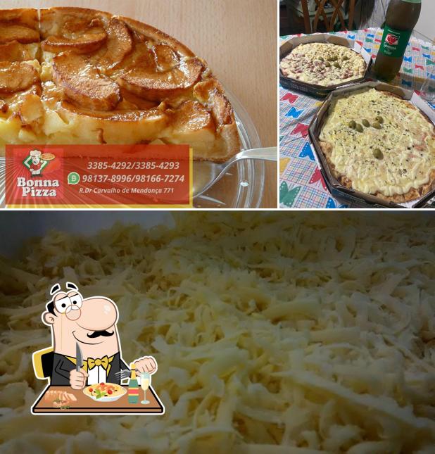 Platos en Bonna Pizza