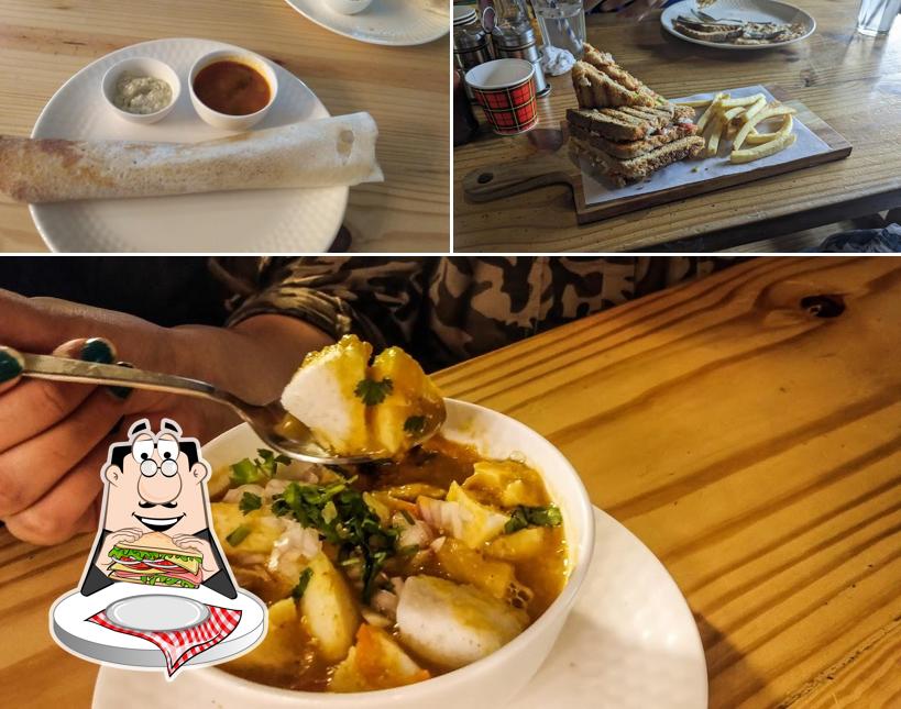 Club sandwich at Cliffy's Cafe