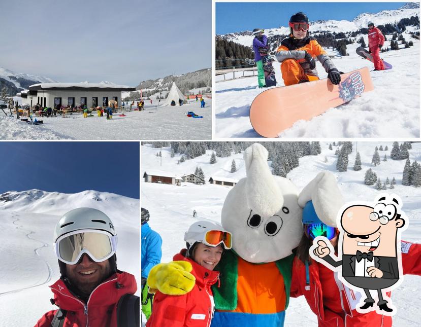 Gli esterni di Swiss snow sports school Parpan