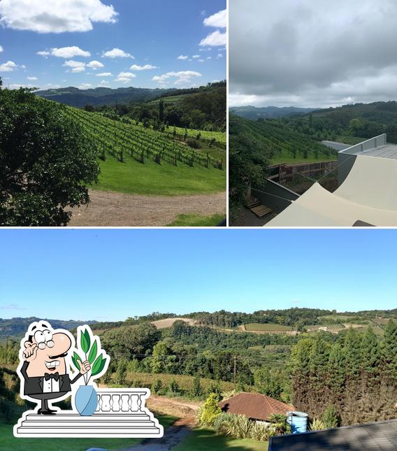 O exterior do pizzato Vinhas e Vinhos