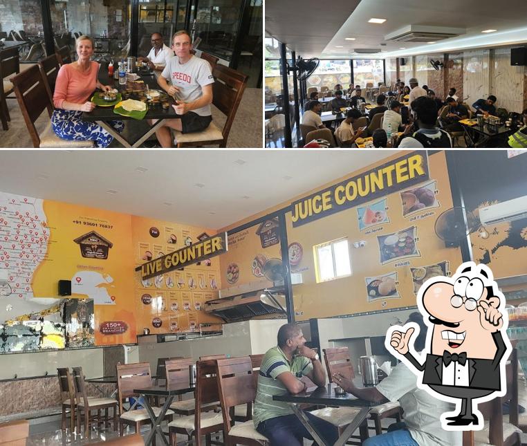 Check out how DD RESTAURANT A/C VEG RESTAURANT looks inside