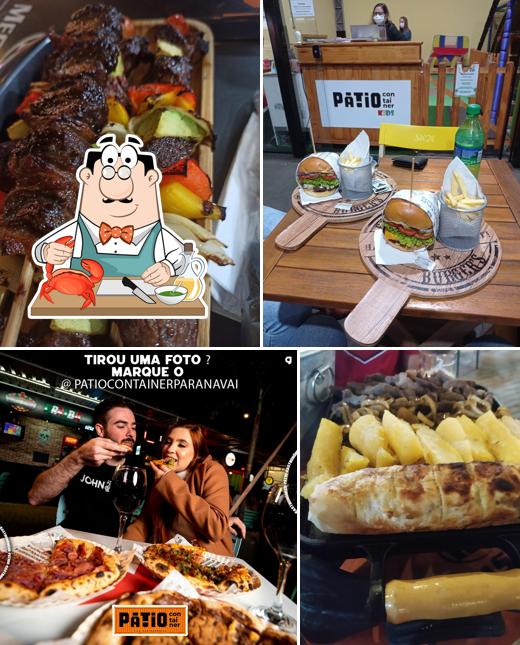 Peça frutos do mar no Pátio Container