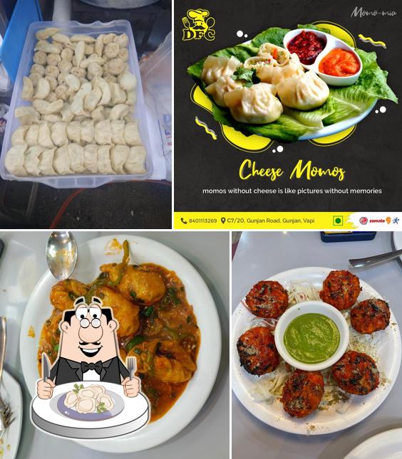 Dumplings at DFC Momo's & Stuffs