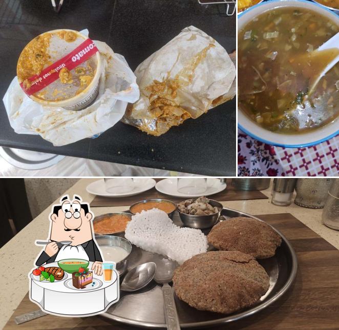 Hot and sour soup at Naveen Vegetarian