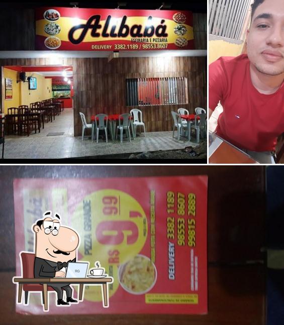 Veja imagens do interior do Alibabá Esfiharia e Pizzaria
