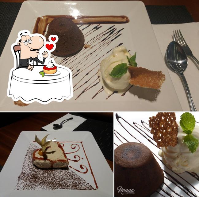 Nonna Pizzeria & Trattoria provê uma gama de pratos doces