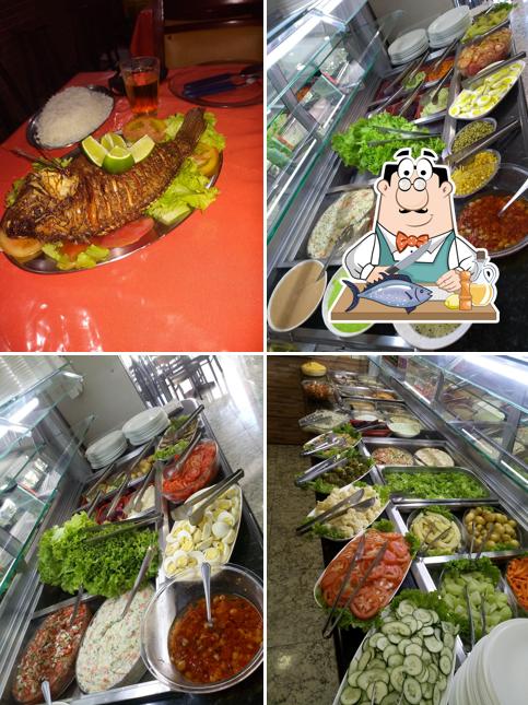 Salmão grelhado em Ponto Chic